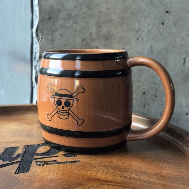 Coffee Tea Shop - One Piece Ceramic Cup Straw Hat
