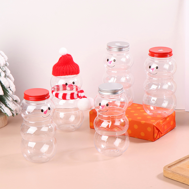 Coffee Tea Shop - Christmas Themed 500ML Snowman Water Bottles;
