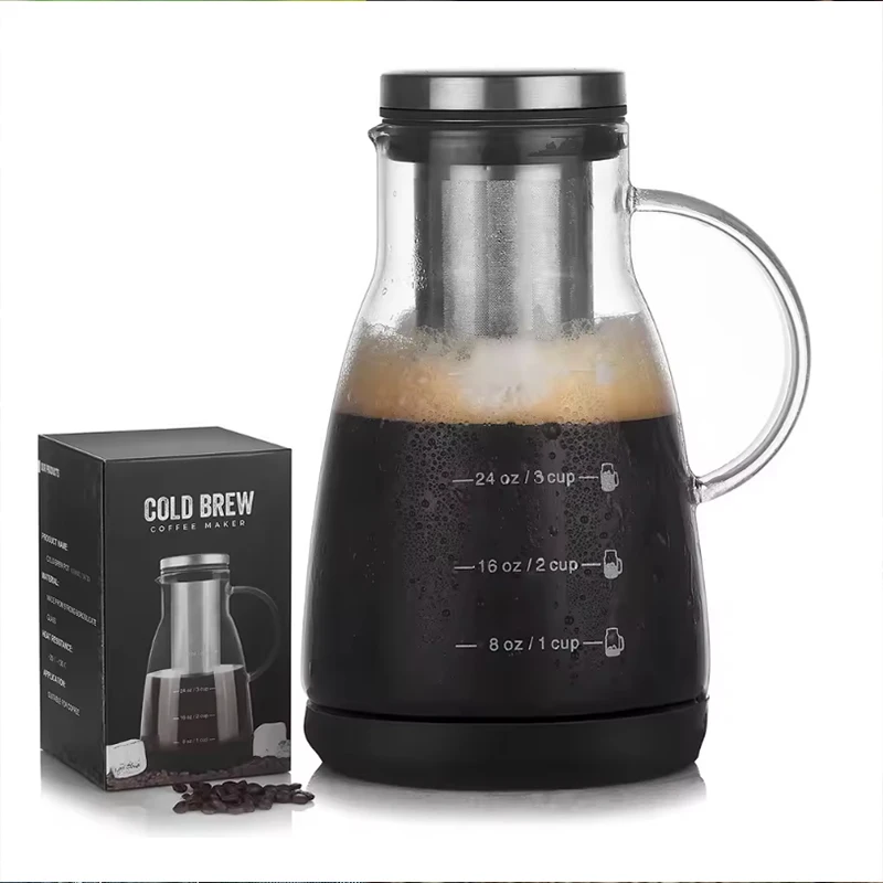 Coffee Tea Pots - 960ml Espresso Ice Drip Maker Glass