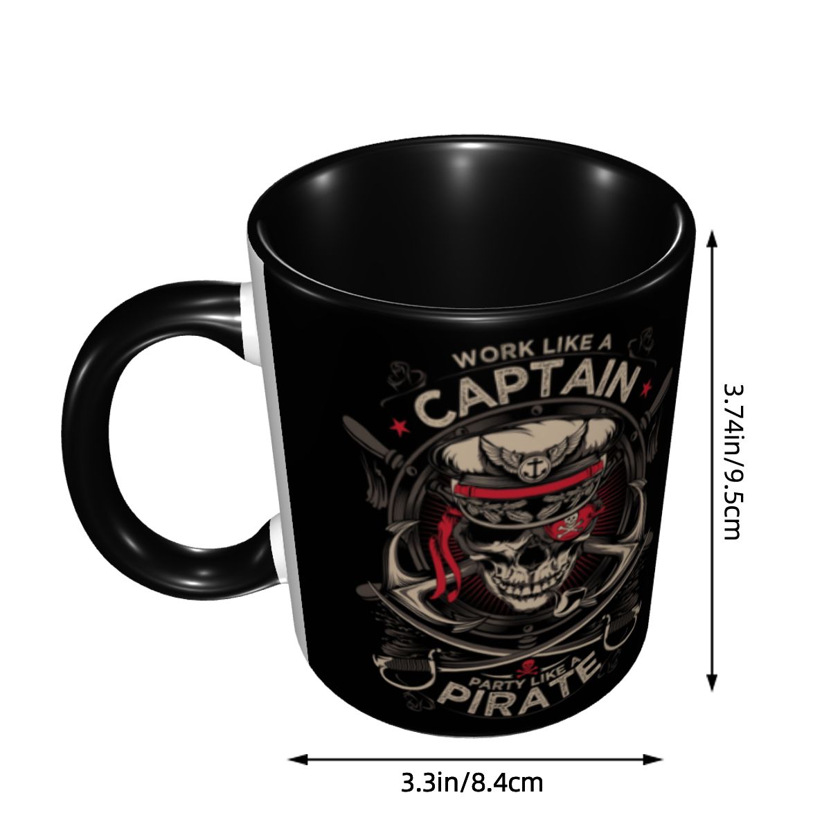 Customized Work Like A Captain - Coffee Tea Like review and price