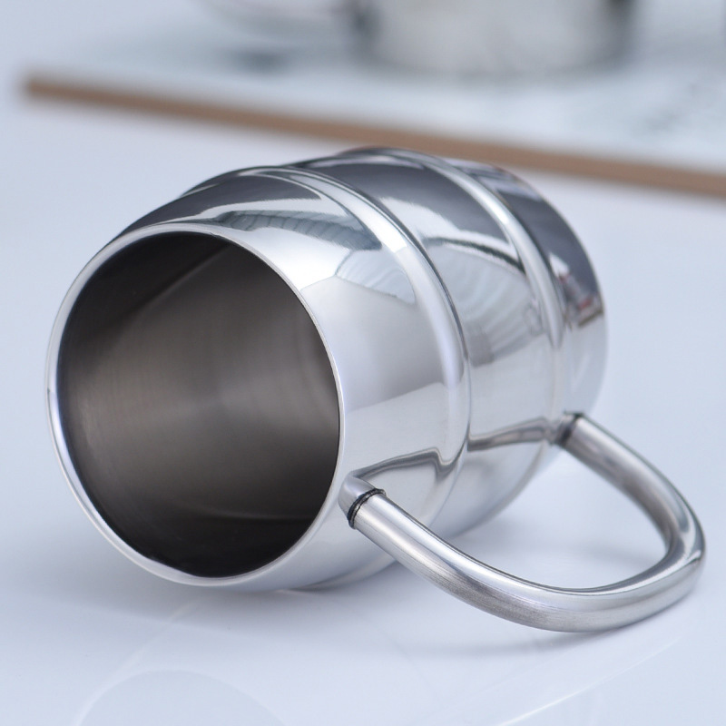 Stainless Steel Beer Cup Laser - Coffee Tea Logo review and price