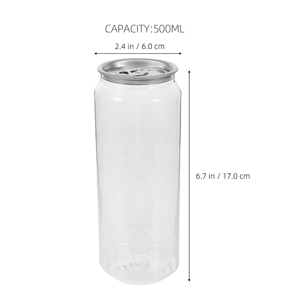 5pcs Transparent Beverage Cans - Coffee Tea Drinks review and price