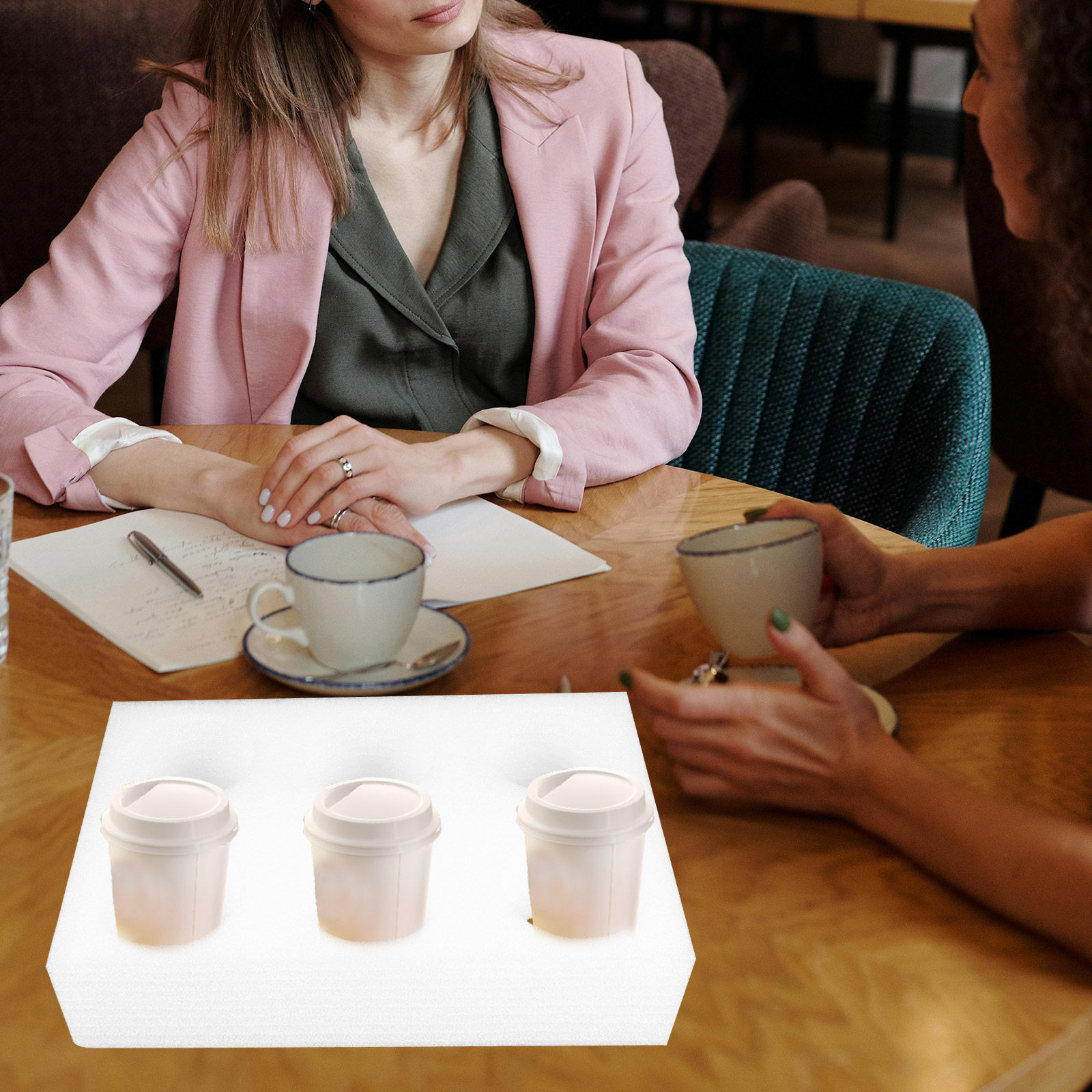 2Pcs Beverage Cup Holder Tray  - Coffee Tea Drinks review and price