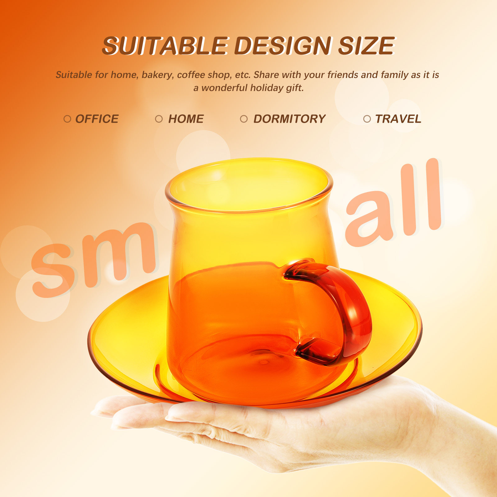 1Set Glass Coffee Cup and Sauc - Coffee Tea Drinks review and price