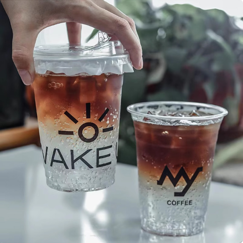 Plastic Cup Customized Logo Y  - Coffee Tea Logo review and price