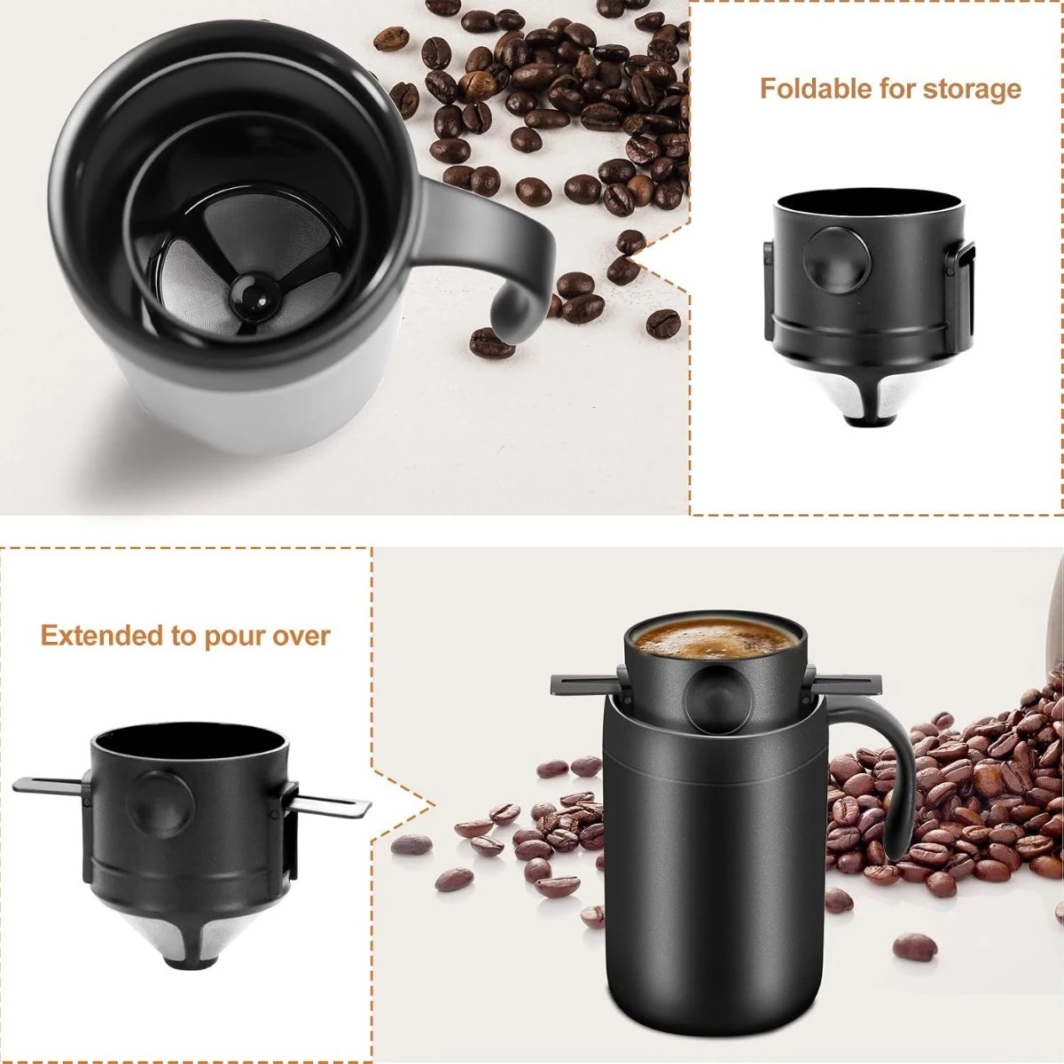 350/550ml Stainless Steel Coff - Coffee Tea Uses review and price