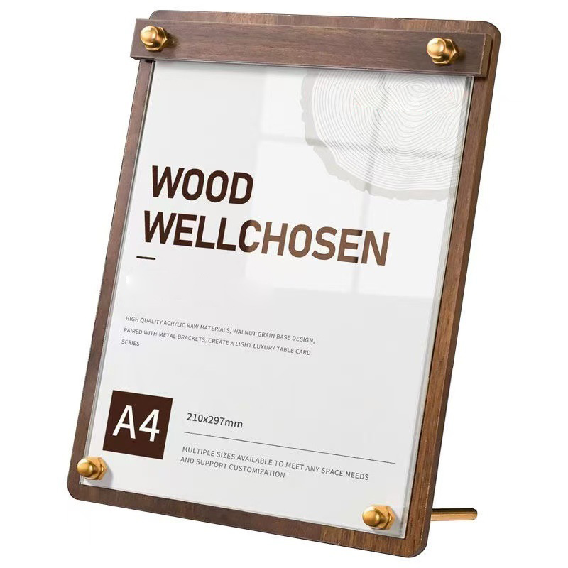 Custom A4/A5 Acrylic Wood Grai - Coffee Tea Shop review and price