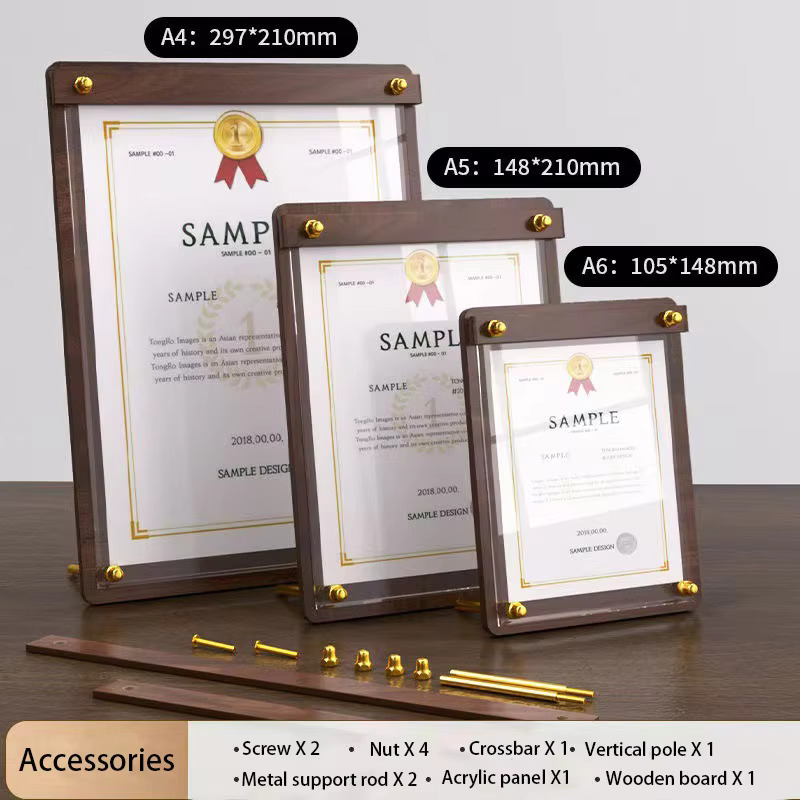 Custom A4/A5 Acrylic Wood Grai - Coffee Tea Shop review and price