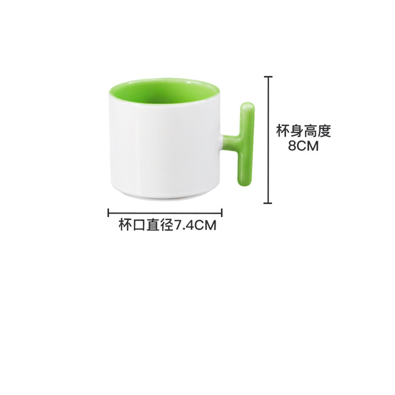 2PCS Creativity T-shaped handl - Coffee Tea Logo review and price