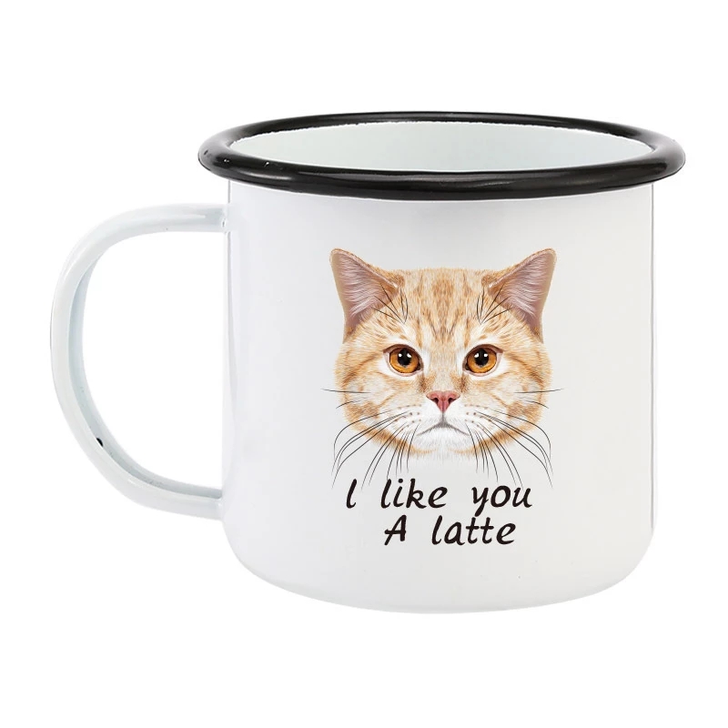 350ML Enamel Coffee Mug DIY LO - Coffee Tea Logo review and price