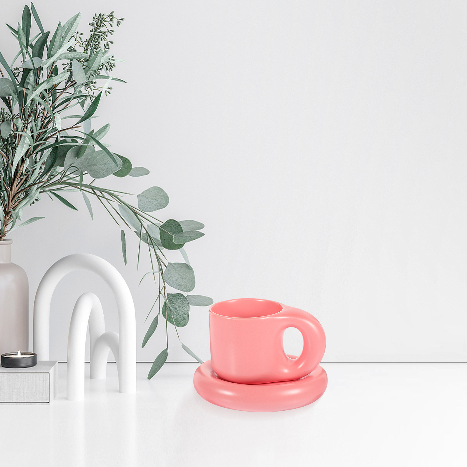 Ceramic Coffee Cup Set with Sa - Coffee Tea Uses review and price