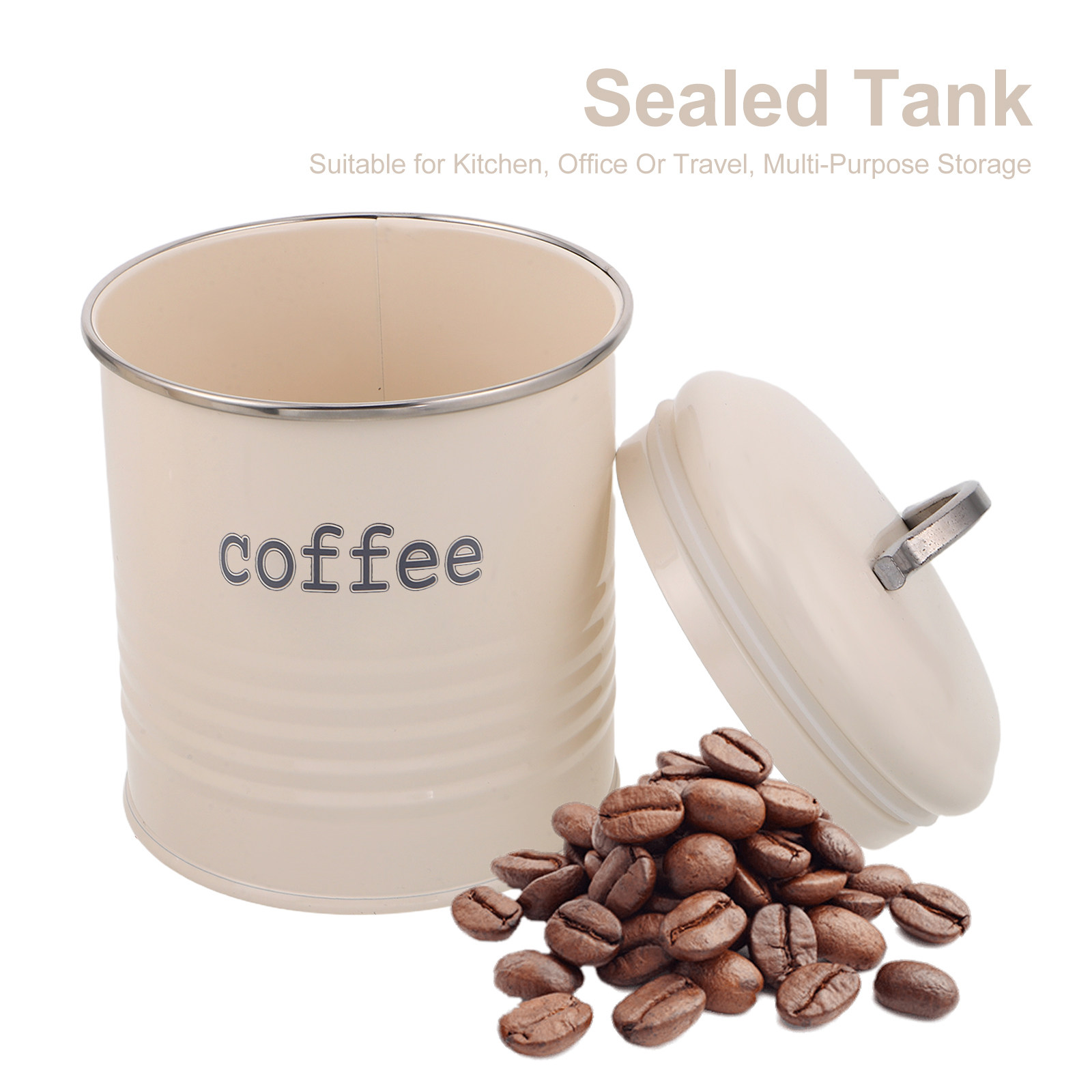 3Pcs Sealed Coffee Bean Contai - Coffee Tea Uses review and price